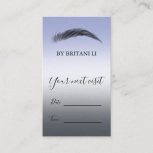 Microblading Brows Salon,gradient Appointment card