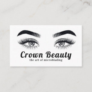 Microblading Eyebrows & Eyelashes Salon Business Card