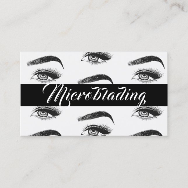 Microblading , Eyebrows, Tattoo, Permanent Makeup Business Card (Front)