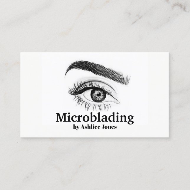 Microblading , Eyebrows, Tattoo, Permanent Makeup  Business Card (Front)