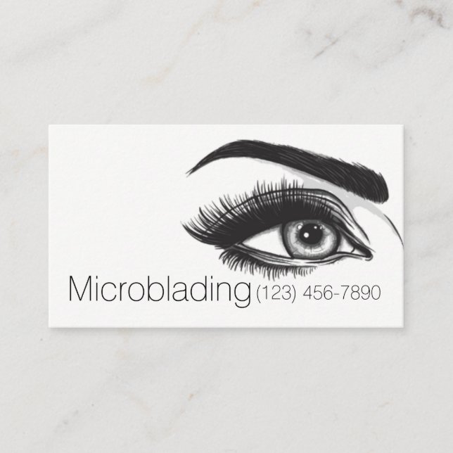 Microblading , Eyebrows, Tattoo, Permanent Makeup Business Card (Front)