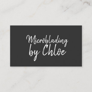 Microblading , Eyebrows, Tattoo, Permanent Makeup Business Card