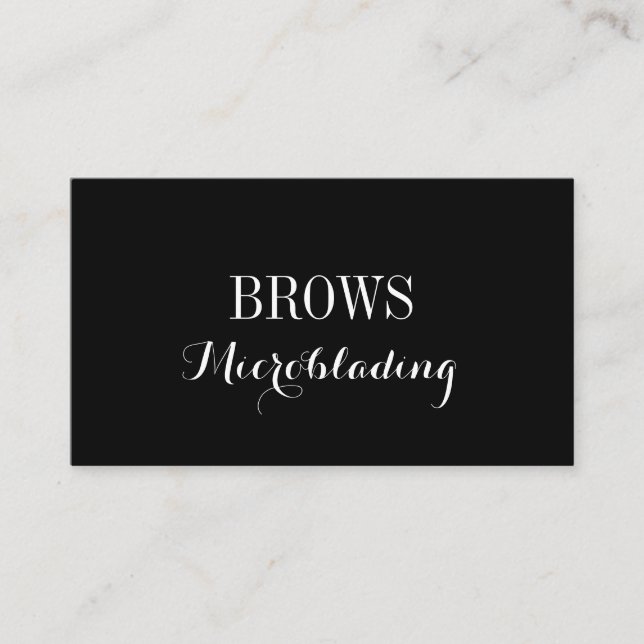 Microblading , Eyebrows, Tattoo, Permanent Makeup Business Card (Front)