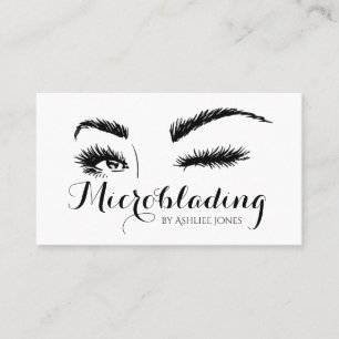 Microblading , Eyebrows, Tattoo, Permanent Makeup Business Card
