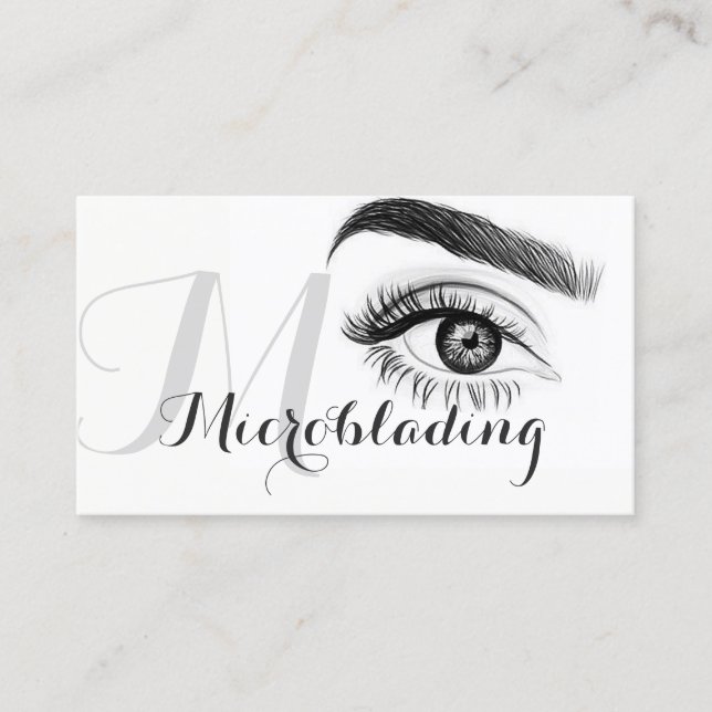 Microblading , Eyebrows, Tattoo, Permanent Makeup Business Card (Front)