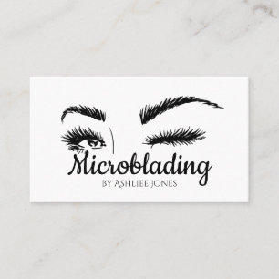 Microblading , Eyebrows, Tattoo, Permanent Makeup  Business Card