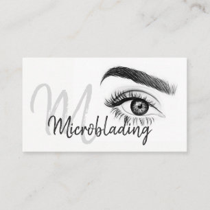 Microblading , Eyebrows, Tattoo, Permanent Makeup Business Card