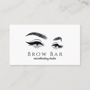 Microblading & Eyelash Extensions Business Card