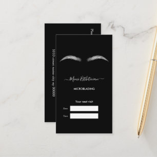 MICROBLADING Salon Appointment card
