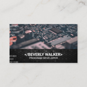 Microchip   Binary Code Business Card