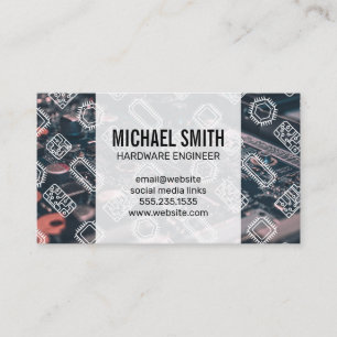 Microchip Pattern   Motherboard Technology Business Card