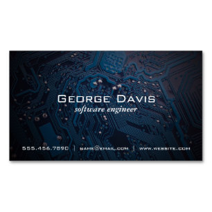 Microchip   Software Engineer Magnetic Business Card