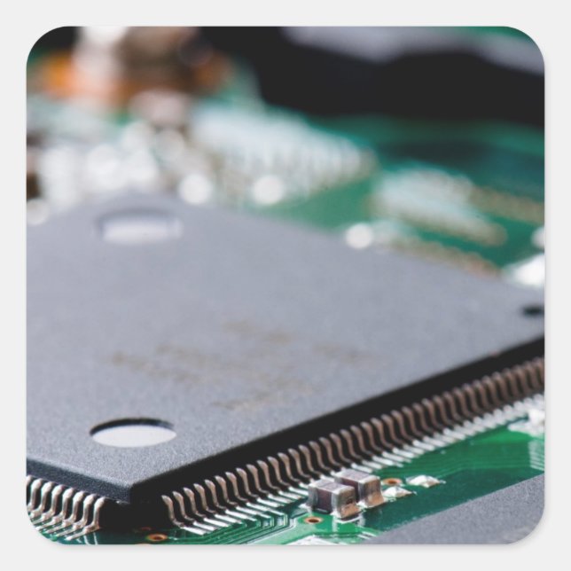 Microchip Square Sticker (Front)