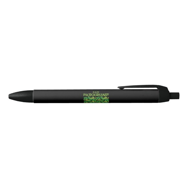 Microgreens Gardening Black Ink Pen (Top)
