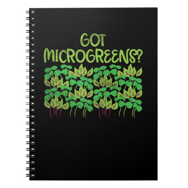 Microgreens Gardening Notebook (Front)