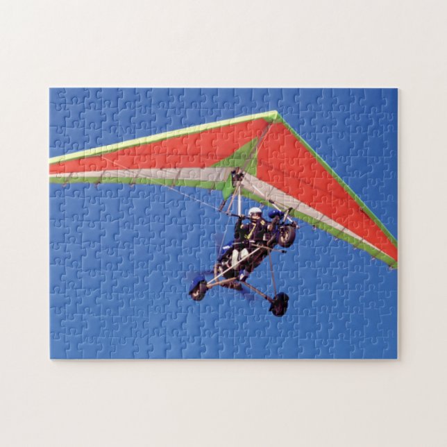 Microlight Flying In Sky, Western Cape Jigsaw Puzzle (Horizontal)