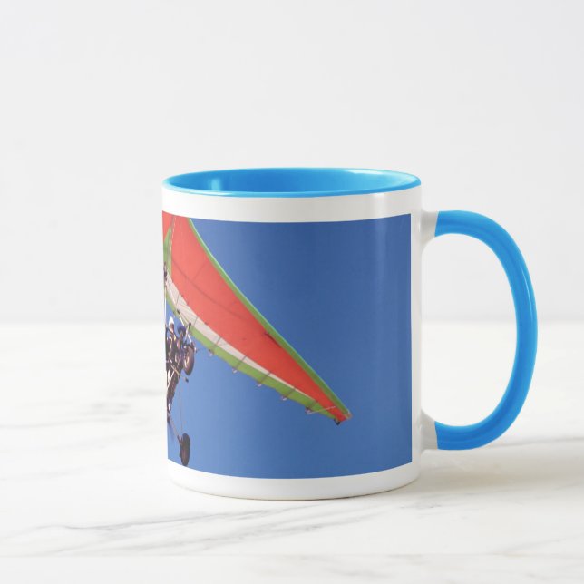Microlight Flying In Sky, Western Cape Mug (Right)