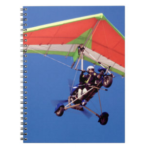 Microlight Flying In Sky, Western Cape Notebook