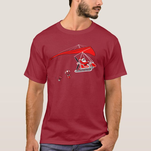 Microlighting Santa Christmas T-Shirt (Front)