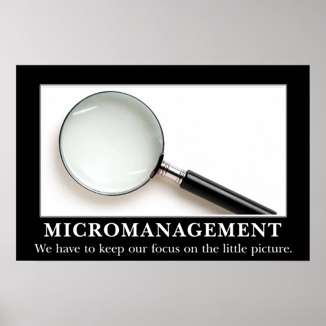 Micromanagement is a successful strategy (S) Poster (Front)