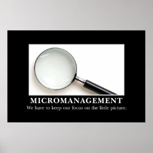 Micromanagement is a successful strategy [XL] Poster