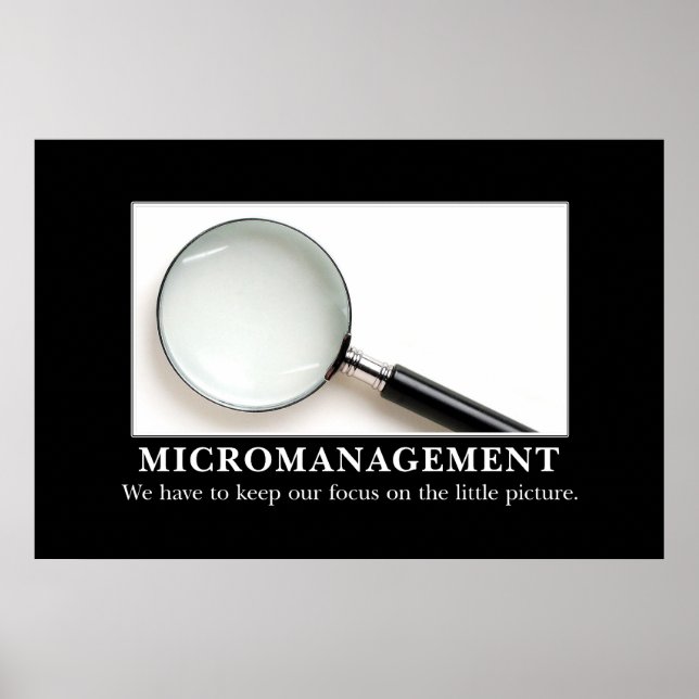 Micromanagement is a successful strategy [XL] Poster (Front)