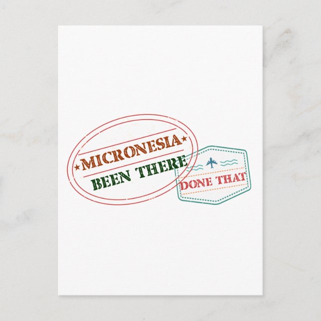 Micronesia Been There Done That Postcard (Front)