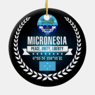 Micronesia Ceramic Tree Decoration