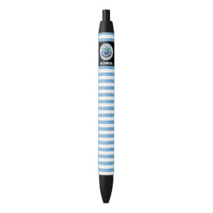 Micronesia Flag Cute Patriotic Black Ink Pen