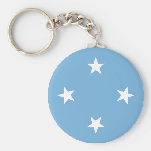 Micronesia Flag Key Ring (Front)