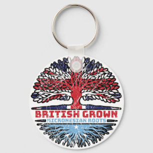 Micronesia Micronesian Uk United Kingdom British Key Ring