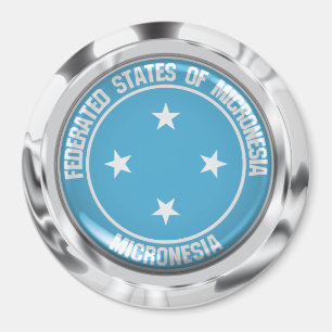 Micronesia Round Emblem Magnet