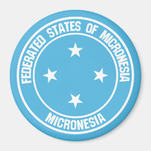 Micronesia Round Emblem Magnet