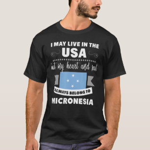 Micronesian American Quotes Shirt Micronesia Flag