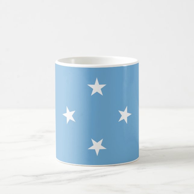 Micronesian Flag (Federated States of Micronesia) Coffee Mug (Center)