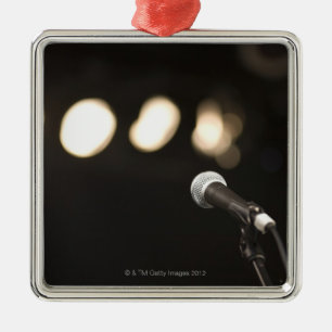Microphone and Spotlights Metal Tree Decoration