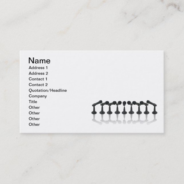 Microphone Array Business Card (Front)
