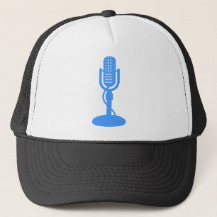 Microphone - Baby Blue Trucker Hat
