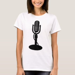 Microphone - Black T-Shirt