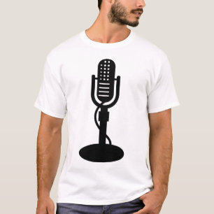 Microphone - Black T-Shirt