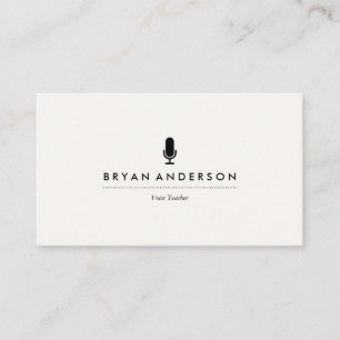 Microphone Business Card