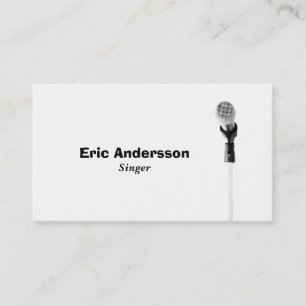 Microphone Business Card