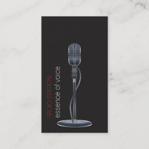 Microphone Business Card