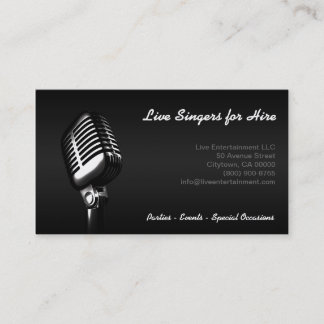 "Microphone" Business Card