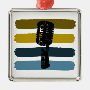 Microphone Christmas Ornament