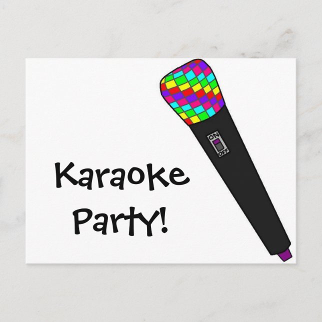 microphone disco postcard (Front)
