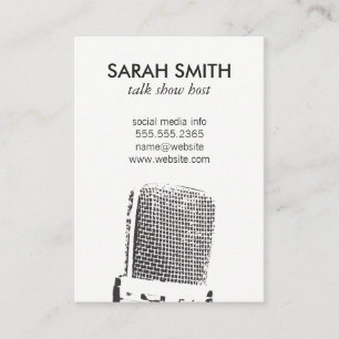 Microphone / Entertainment Business Card