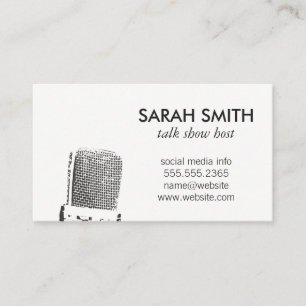 Microphone / Entertainment Business Card