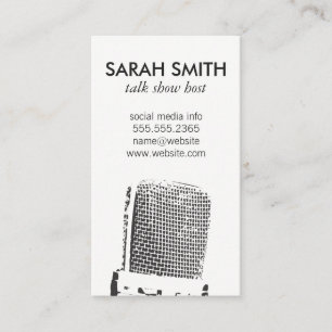 Microphone / Entertainment Business Card