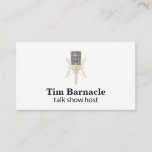 Microphone / Entertainment / Podcast Business Card